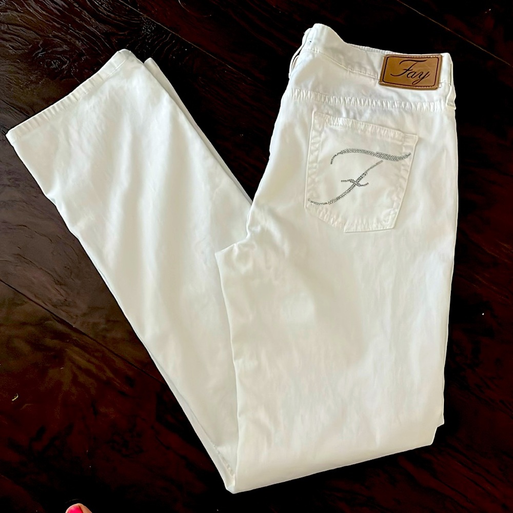 Fay White Pants Size 30